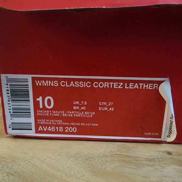 Nike Classic Cortez Leather Shoes Womens Size 10 AV4618-200 - Picture 2 of 16